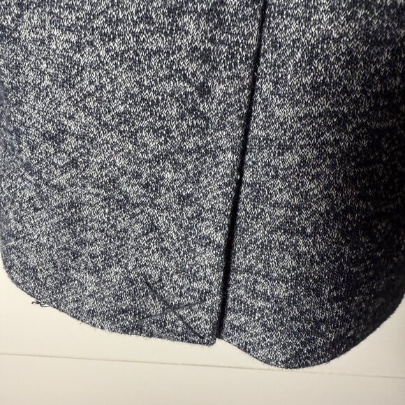 NWOT TOMMY HILFIGER Blazer Jacket Size 12 Navy Heathered Elbow Patches Lined - Picture 9 of 12